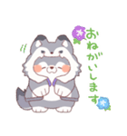 【夏】オオカミ！パーカー動物（個別スタンプ：27）