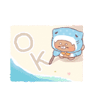 【夏】サメ！パーカー動物3（個別スタンプ：2）