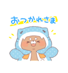 【夏】サメ！パーカー動物3（個別スタンプ：8）