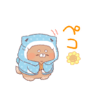 【夏】サメ！パーカー動物3（個別スタンプ：12）
