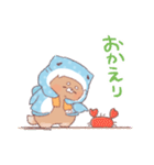 【夏】サメ！パーカー動物3（個別スタンプ：19）