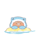 【夏】サメ！パーカー動物3（個別スタンプ：38）