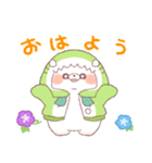 【夏】サメ！パーカー動物4（個別スタンプ：3）