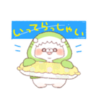 【夏】サメ！パーカー動物4（個別スタンプ：18）