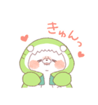 【夏】サメ！パーカー動物4（個別スタンプ：36）