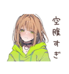 深夜の食欲★ゆるパーカーちゃん（個別スタンプ：6）