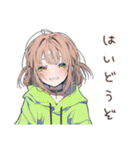深夜の食欲★ゆるパーカーちゃん（個別スタンプ：26）