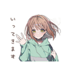 深夜の食欲★ゆるパーカーちゃん（個別スタンプ：27）