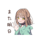 深夜の食欲★ゆるパーカーちゃん（個別スタンプ：36）