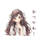 気合朝コーヒー★ゆるふわガーリーな女の子（個別スタンプ：17）