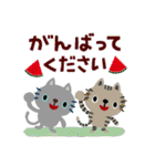 絵本みたいな[飛び出す]夏のちびねこ（個別スタンプ：12）