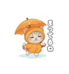 動く！スコティッシュ猫 可愛い みかんネコ（個別スタンプ：3）