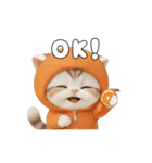 動く！スコティッシュ猫 可愛い みかんネコ（個別スタンプ：4）