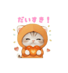 動く！スコティッシュ猫 可愛い みかんネコ（個別スタンプ：11）