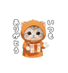 動く！スコティッシュ猫 可愛い みかんネコ（個別スタンプ：16）