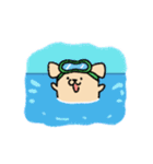 田舎の犬. チョング: 夏の暮らし（個別スタンプ：9）