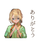 アオザイ女子★ベトナム屋台ごはん（個別スタンプ：3）