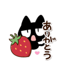 じろり黒猫【便利】（個別スタンプ：10）