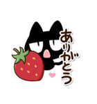 じろり黒猫【便利】（個別スタンプ：14）