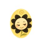 花ぽよぽよちゃん・ブラックブロッサム①（個別スタンプ：1）