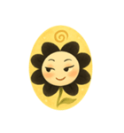 花ぽよぽよちゃん・ブラックブロッサム①（個別スタンプ：3）