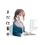 深夜アイスな社畜ちゃん★背徳編（個別スタンプ：8）
