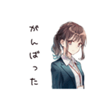 深夜アイスな社畜ちゃん★背徳編（個別スタンプ：18）