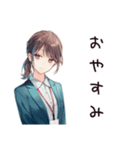 深夜アイスな社畜ちゃん★背徳編（個別スタンプ：31）