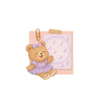 くま手帳ステッカー – ゆるかわ日常セット（個別スタンプ：29）