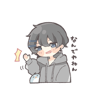 ペンギンと黒髪男の子2（個別スタンプ：21）