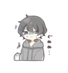 ペンギンと黒髪男の子2（個別スタンプ：35）