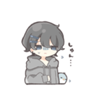 ペンギンと黒髪男の子2（個別スタンプ：36）