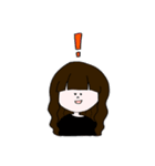 ぱっつんパーマの子へ2（個別スタンプ：14）
