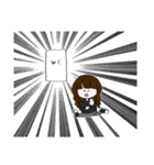 ぱっつんパーマの子へ2（個別スタンプ：26）