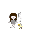 ぱっつんパーマの子へ2（個別スタンプ：36）