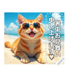 夏グラサンねこ（個別スタンプ：13）