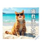 夏グラサンねこ（個別スタンプ：16）
