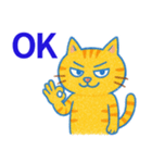 目つきの悪いトラ猫の日常（個別スタンプ：5）