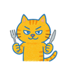 目つきの悪いトラ猫の日常（個別スタンプ：34）