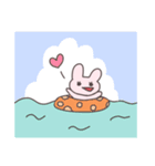 真夏のうさぴこ（個別スタンプ：7）