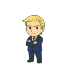 ツンデレ？？金髪スーツくん（個別スタンプ：1）