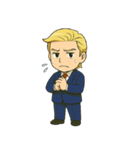ツンデレ？？金髪スーツくん（個別スタンプ：2）