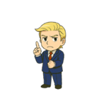 ツンデレ？？金髪スーツくん（個別スタンプ：3）