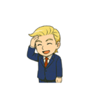 ツンデレ？？金髪スーツくん（個別スタンプ：5）