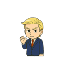 ツンデレ？？金髪スーツくん（個別スタンプ：7）