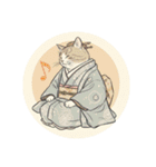 大正レトロ・着物猫（個別スタンプ：5）