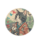 大正レトロ・着物猫（個別スタンプ：7）