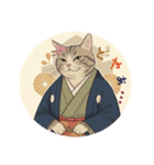 大正レトロ・着物猫（個別スタンプ：22）