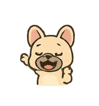 キュートなフレンチブル表情（個別スタンプ：3）