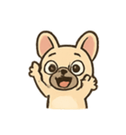 キュートなフレンチブル表情（個別スタンプ：8）